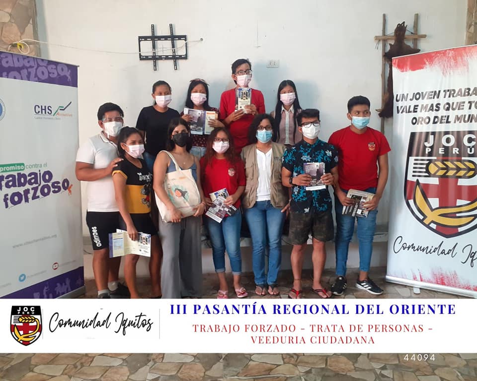 Capacitación de trata de personas y trabajo forzoso al grupo de Juventud de Obreros Cristianos (JOC)