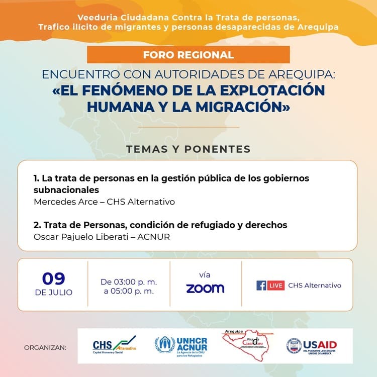 Foro regional con autoridades de la región de Arequipa